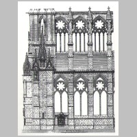 Amiens, Westjoche, S-Seite, mit Rekonstruktion der urspr. Fenster der Seitenschiffe, nach Durand.jpg